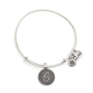 Alex & Ani Retired Sliver Initial C Charm Bangle